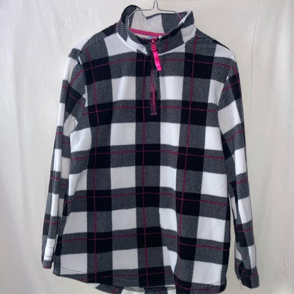 Comfort Corner Plaid Quarter-Zip Pullover